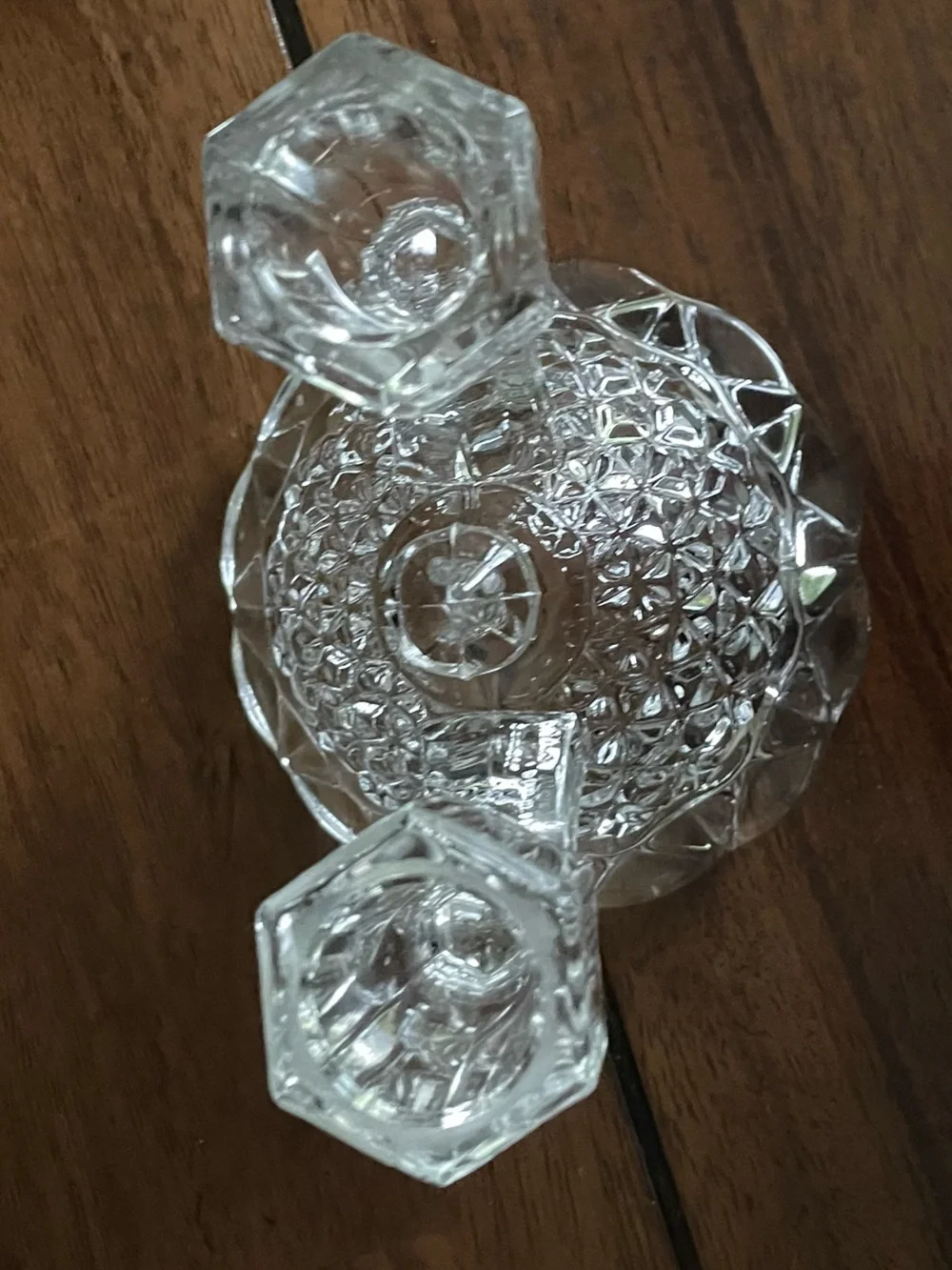 VTG Clear Glass: Imperial Glass, International Silver, Scandinavian Etched Lot